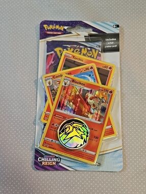 2021 Pokemon Sword & Shield Chilling Reign Blaziken Check Lane